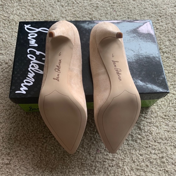 Sam Edelman Tristan, natural suede pump - Picture 2 of 3